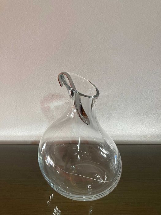 Decantador c/colher em cristal marca Vista Alegre Novo