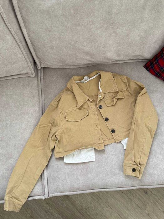 Вкорочений піджак з деніму, р. XS
