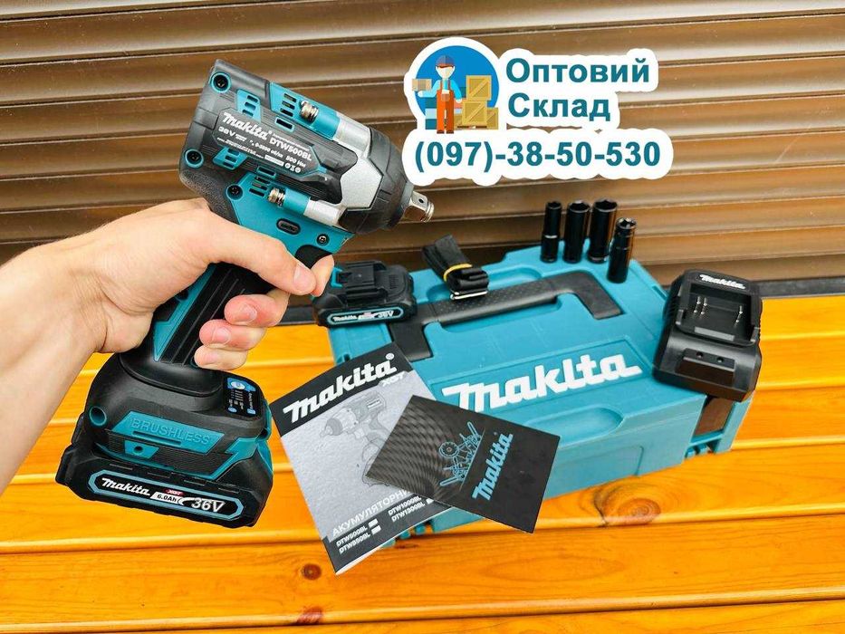 Гайкокрут Безщітковий Акумуляторний Makita DTW 500 BL Головка 1/2 36/6