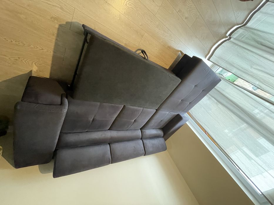 Naroznik z funkcja spania Selsey Mikkara. Jakosciowy material.Jak nowy