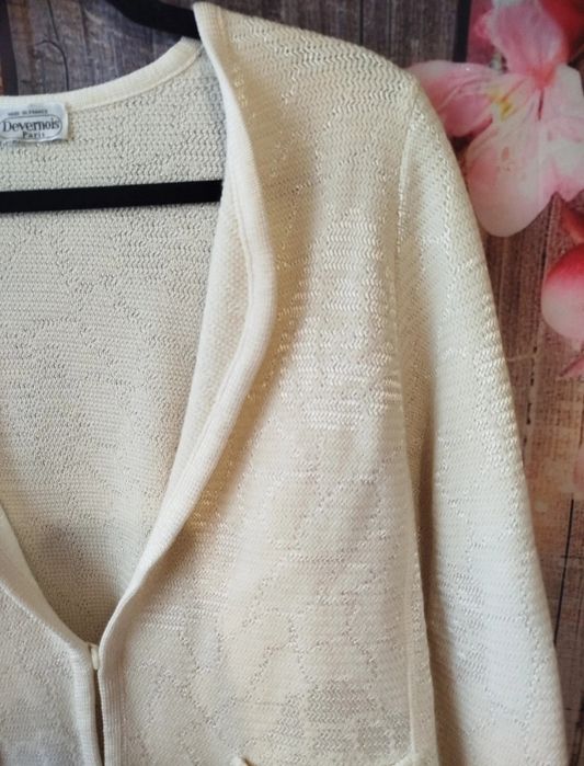 Devernois Paris M elegancki kardigan/żakiet – francuska marka premium