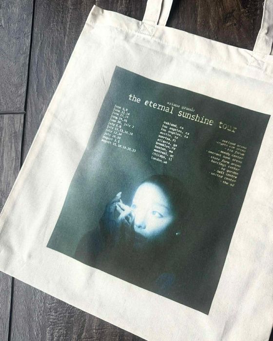 Torba bawełniana torebka tote bag cotton bawełna Ariana grande