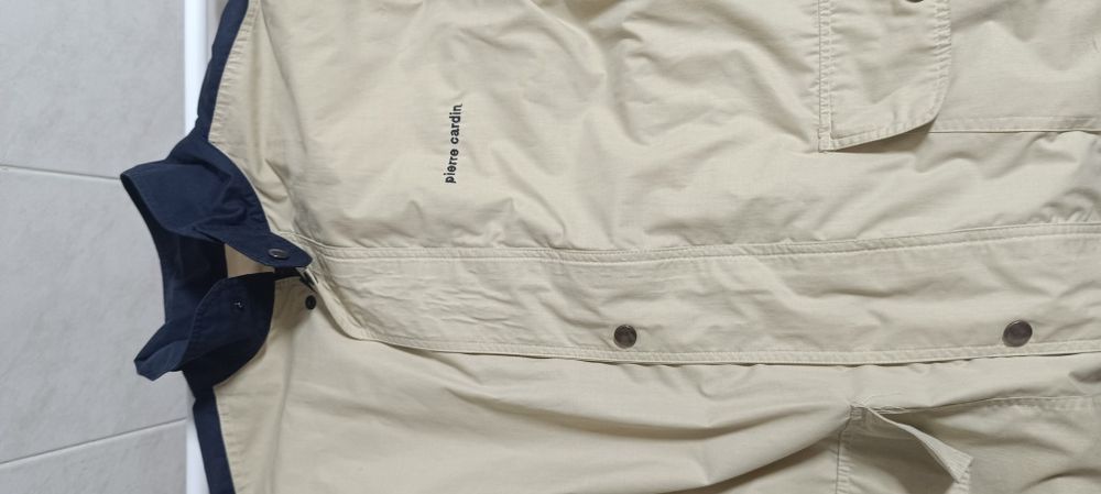 Casaco Pierre Cardin Beje e Azul Marinho