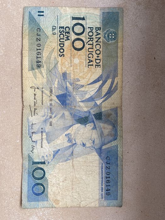 Nota 100 Escudos 1988