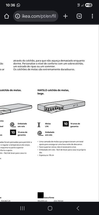 Cama neind/luroy 44  mais colchão a parte 60