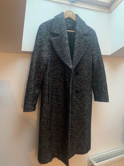 Płaszcz wełniany Massimo Dutti 38