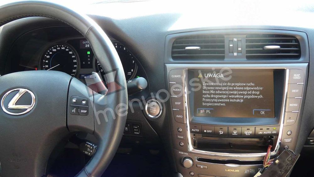 Menu Polskie Lektor Polski Lexus Toyota Mapa Nawigacja Avensis Verso