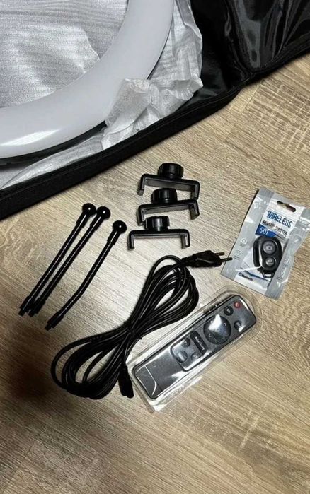 Кільцева лампа з пультом для фото або відео блогерів 45см діаметр