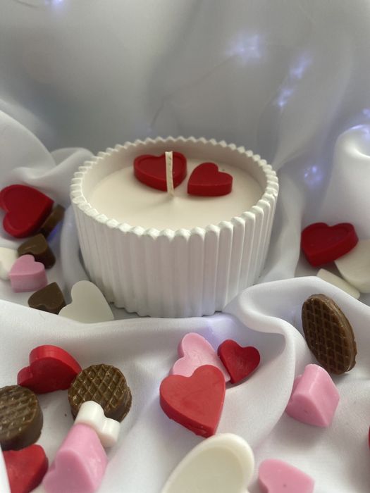 Свічки ручної роботи, свічка десерт, з вощини