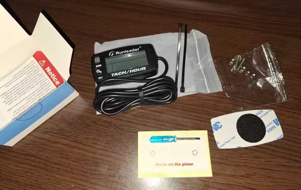 Тахометр счетчик моточасов  RL-hm032B с заменяемой батарейкой