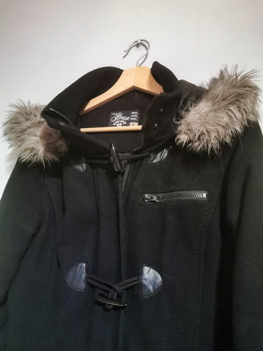 gruba Kurteczka płaszczyk 30% wełny, House