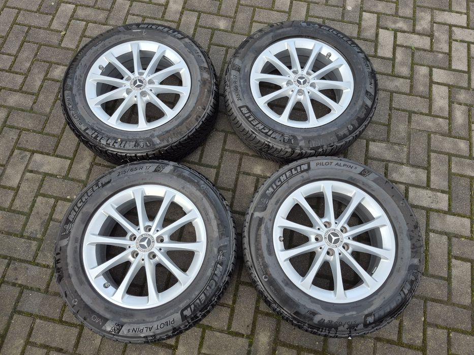 Koła Alu Zima Oryg MERCEDES GLA 5x112 17 Cal 6.5J 215/65 R17 MICHELIN