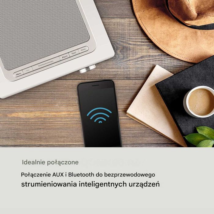 Radio Internetowe Auna Silver Star CD Cube Wi‑Fi CD, DAB+ FM, Bluetooth, USB, Spotify, UPnP