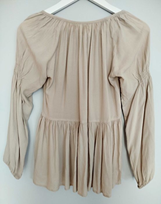 Beżowa bluzka boho Tina Wodstrup Rozmiar S 100 % rayon wiskoza