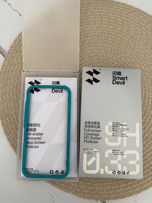 Преміальне захисне загартоване скло SmartDevil для iPhone 16 Pro