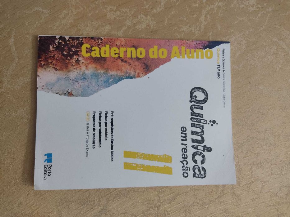 Caderno  - Química em reação - Física e Química A - 11.º ano (NOVO)