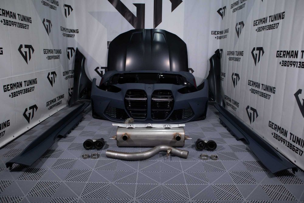 Комплект обвісу bmw g22 стиль m4 бампер капот крило обвес бмв г22 м4