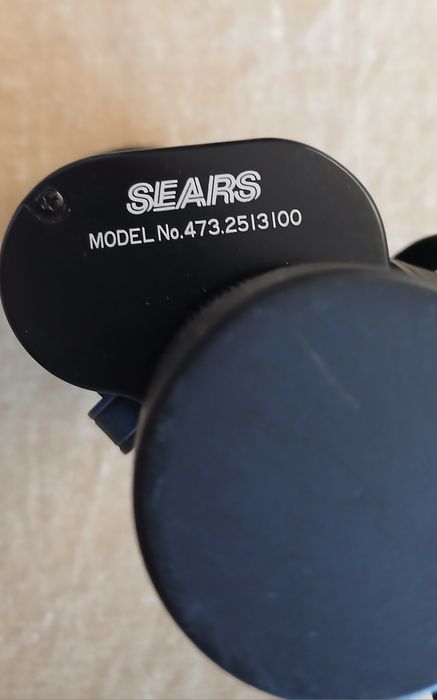 Binóculos SEARS 7×50 com bolsa e tampas