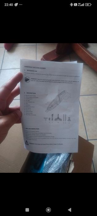 Odkurzacz przenośny bezprzewodowy