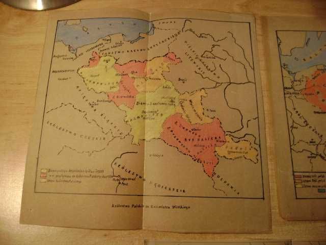 Starocie z PRL Stare dokumenty = Zestaw 3 mapek historycznych na kalce