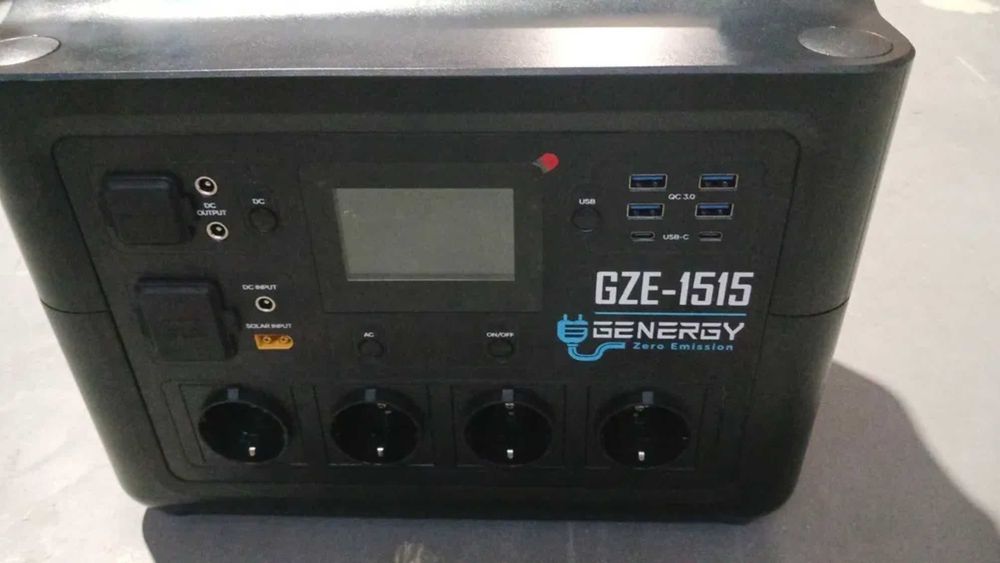 Genergy GZE-1515 Charging Station 1500W LiFePO4 Fast Charging gerador bateria solar 1500wh inverter