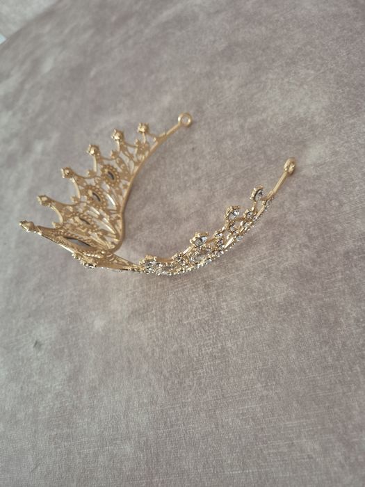 Nowa! Korona metalowa tiara diadem ślub księżniczka urodziny 18
