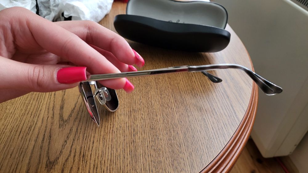 Okulary przeciwsłoneczne Rayban + etui męskie