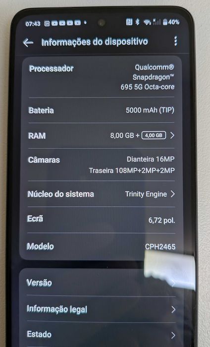 Telemóvel OnePlus Nord CE 3 Lite