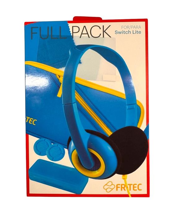 Zestaw 6w1 do Nintendo Switch Lite Etui Szkło Słuchawki z mikrofonem