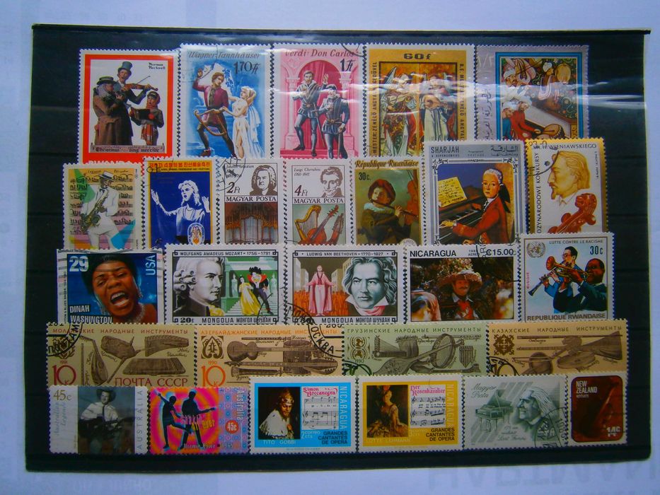 27 selos do tema Musica todos diferentes