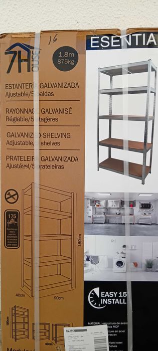 nova prateleira embalada