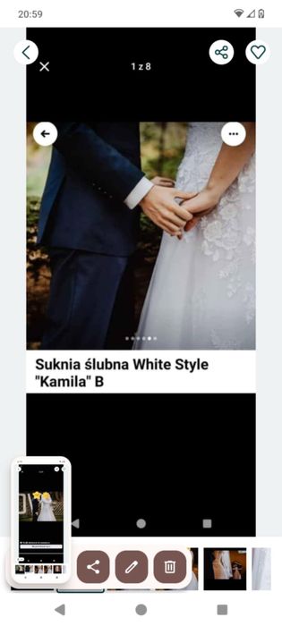 Suknia ślubna White Style Kamila B OKAZJA ! Polecam