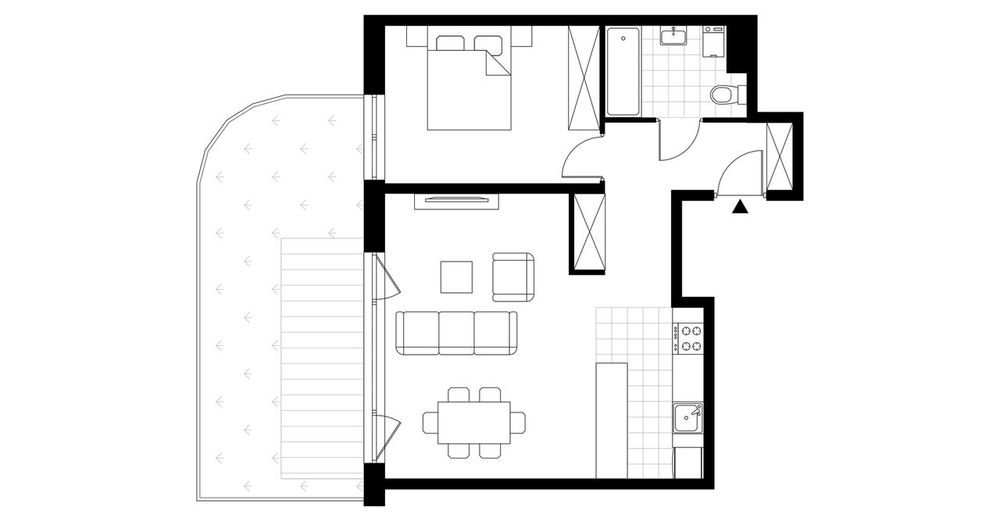 2-pokojowe mieszkanie 52m2 + ogródek Bezpośrednio