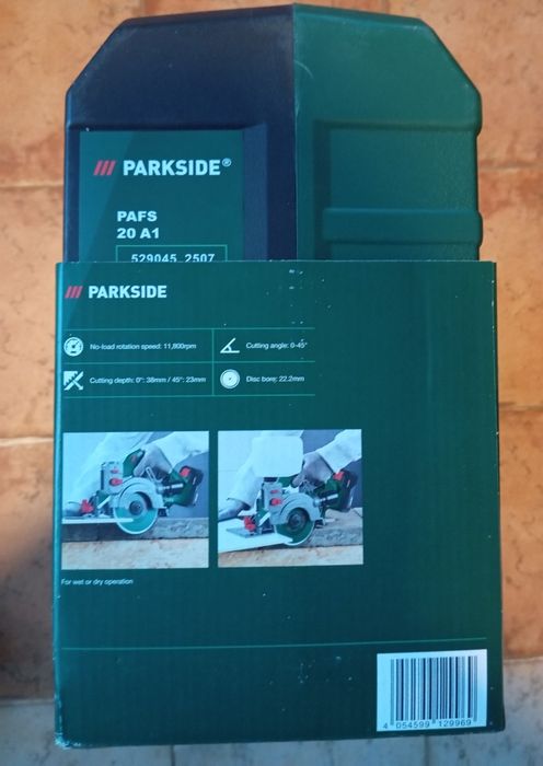 Cortador de azulejos a bateria Parkside 20V