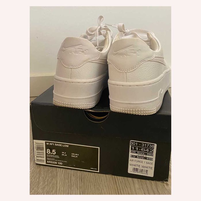 Nike Air Force 1 Sage Low Triple White
