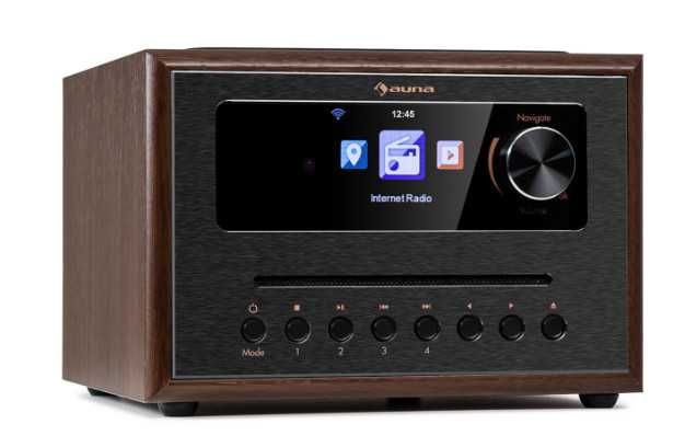 Інтернет радіо Auna Silver Star CD Cube FM CD MP3 Вт lcd Дисплей