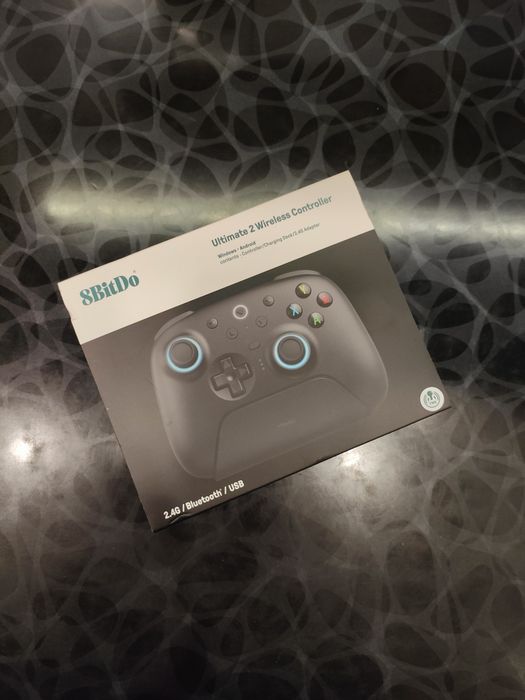 Геймпад 8BitDo Ultimate 2 Wireless (Чорний) — TMR стіки, Ефект Холла, Bluetooth/2.4G/USB, Док-станція, Новий