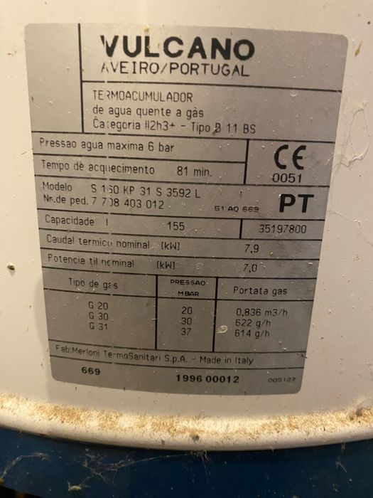 Termoacumulador a gás