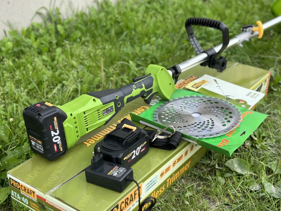 Акумуляторний тример Procraft ATA 40 акумуляторна коса