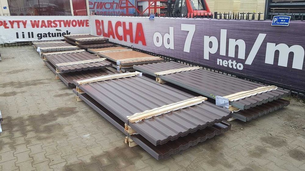 PROMOCJA Blachy Trapezowe garaż wiata dach Blacha trapezowa OD RĘKI!