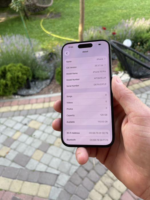 Iphone 15 pro 128 gb