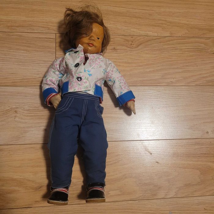 Lalka artystyczna z lat 50.–60 typ „Kruse-style”