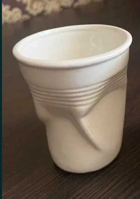 Стакан мятый белый, 210 мл