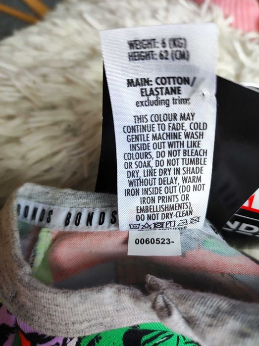 Marvel Bonds super body 0-3 miesiące Nowe bawełna