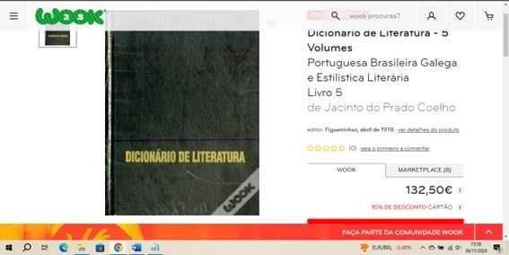 Dicionário de Literatura - 5 Volumes