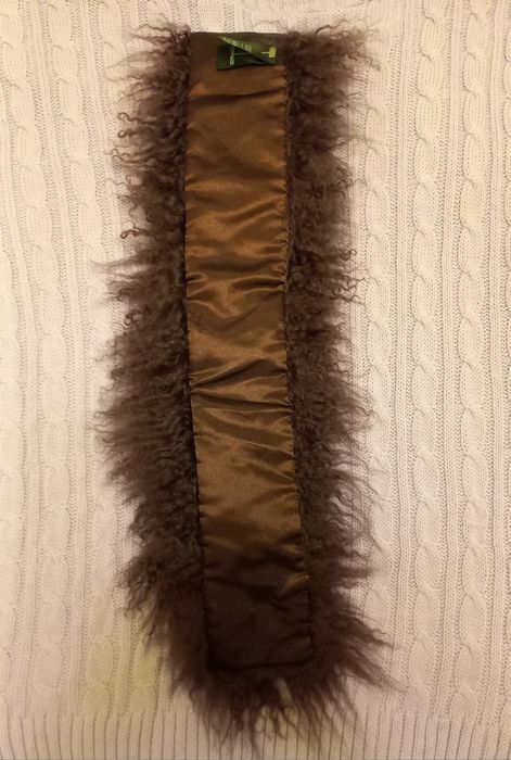 Воротник накладной шарф ламы фиолетоаый