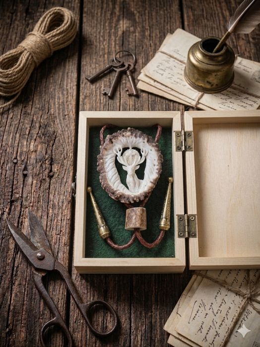 Bolo krawat Mucha krawatnik myśliwski retro  myśliwy hunter prezent