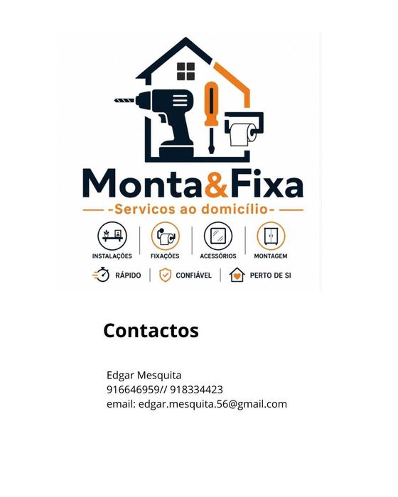 Monta e fixa- serviços ao domicilio