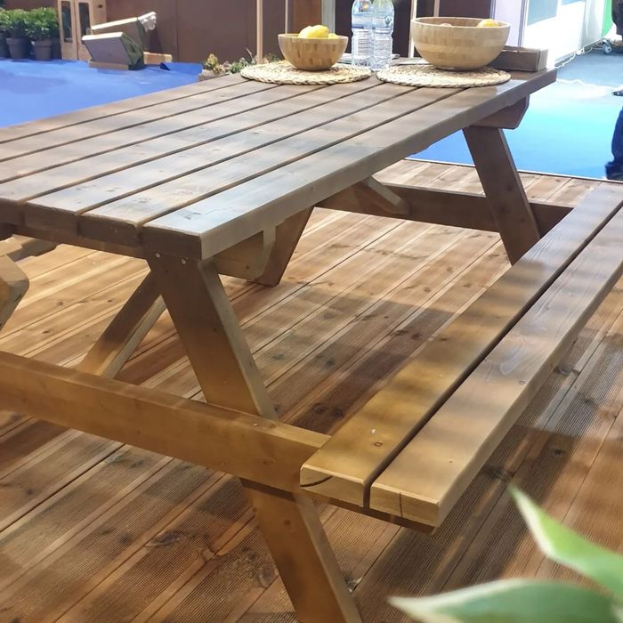 Mesas de picnic 2 metros, mesa de jardim