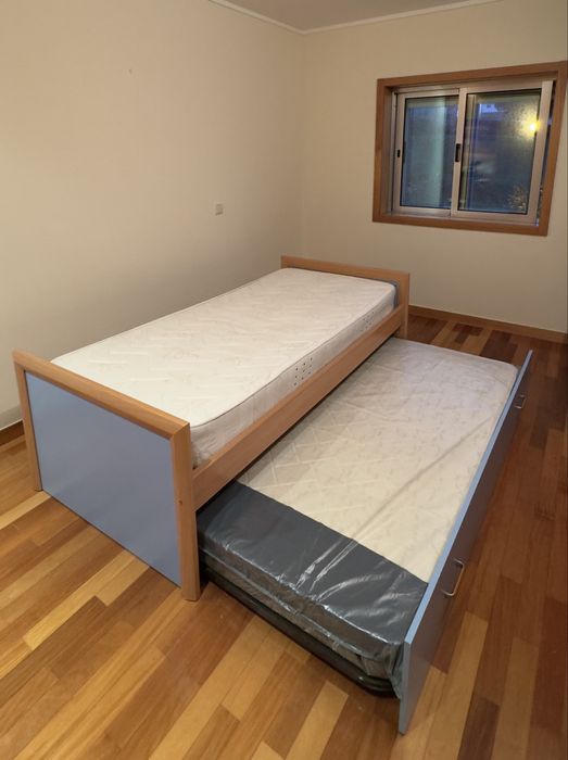 Cama individual/dupla com gavetão cama